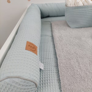 Ensemble I Matelas à langer Bébé avec housse amovible I sauge gris image 3