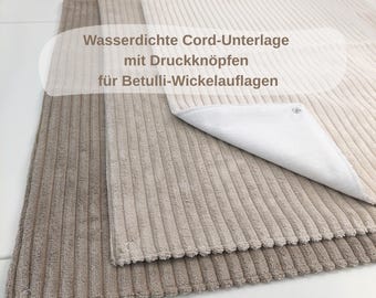 Waterproof changing mat with snap, separate mat, changing mat for on the go, waterproof Corduroy mat