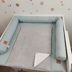 Ensemble I Matelas à langer Bébé avec housse amovible I sauge gris image 5