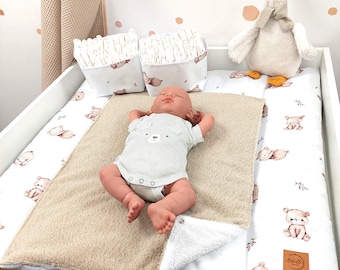 Materassino fasciatoio impermeabile con/senza rivestimento in spugna | Orsetti beige