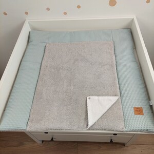 Ensemble I Matelas à langer Bébé avec housse amovible I sauge gris image 6