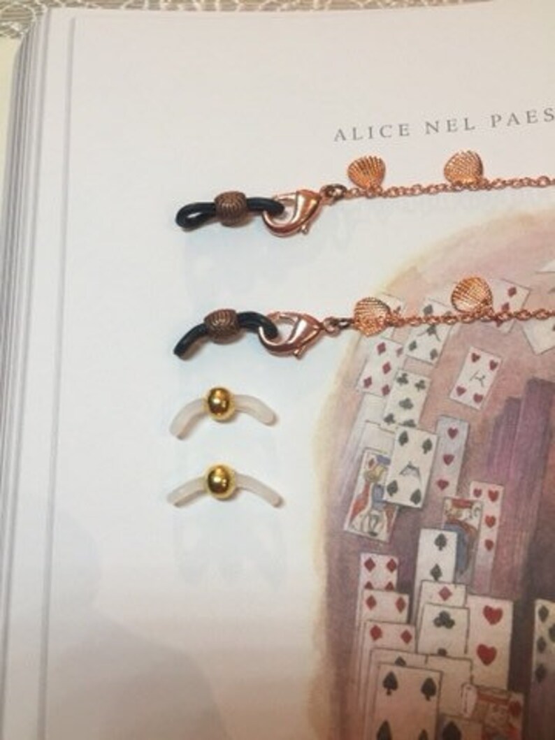 sunglasses chain with little shells Eyeglasses chain