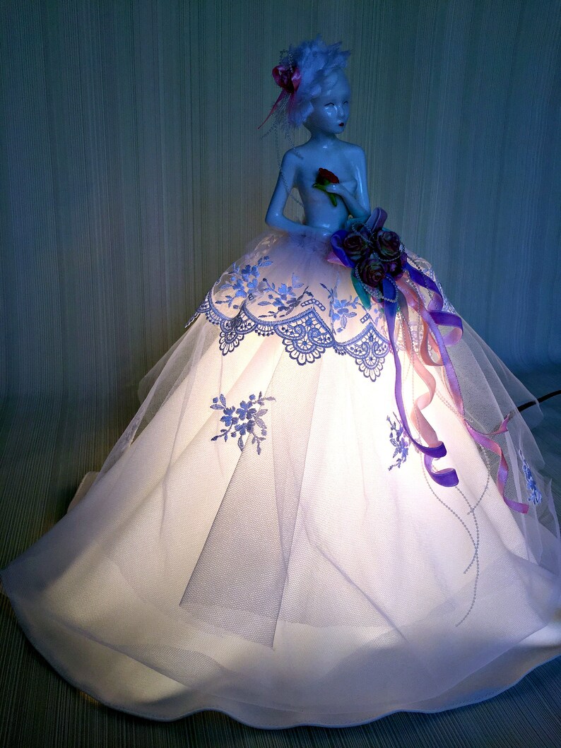 Porcelain lamp doll lamp decorative lamp Etsy