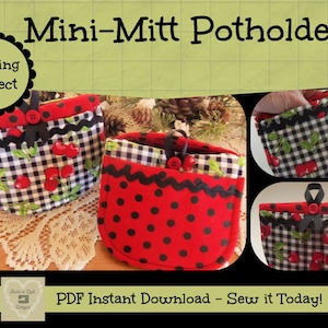 Sewing Instructions Download:  Mini-Mitt Potholders