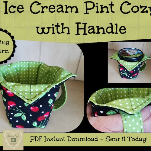 Quilted Ice Cream Cozy Pattern Etsy