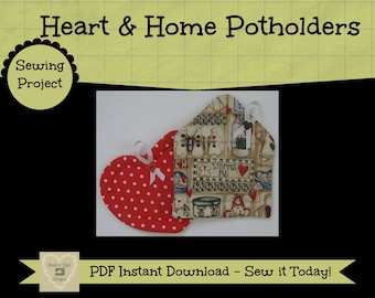 Sewing Instructions Download:  Heart of the Home Pot Holder/Hot Pad