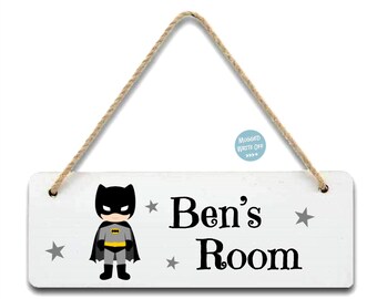 BATGIRL Personalized Kids MINI LICENSE PLATE Any Name Bicycles Door Sign