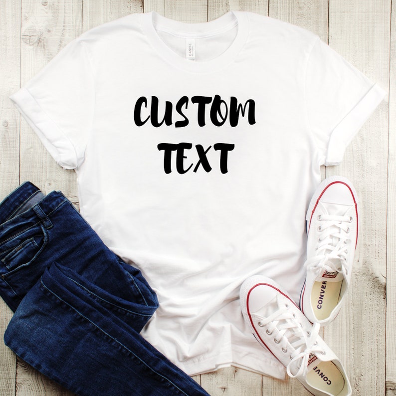 Custom Text Mens TShirt Tee Slogan Customise T Shirt | Etsy