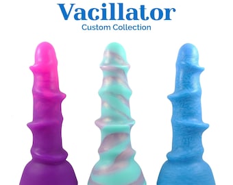 Custom Vacillator Silicone Dildo - Choose your firmness, colors and pattern