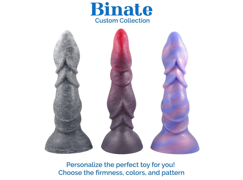 Custom Binate Silicone Dildo - Choose your firmness, colors, and pattern 