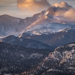 Longs Peak, Rocky Mountain National Park, Estes Park, Rocky Mountains, Colorado mountains, Larimer County, Colorado photography, wall art