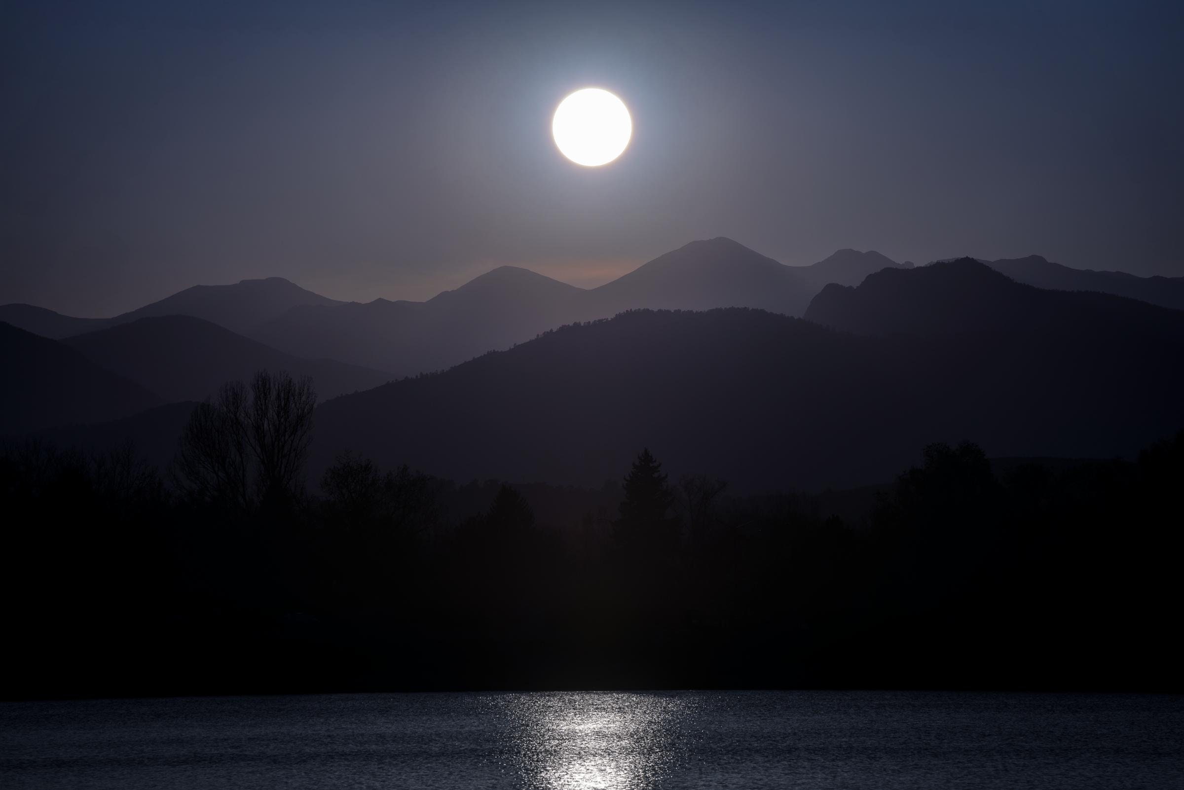 Loveland, Lake Loveland, Full Moon, Colorado Photography, Front Range 
