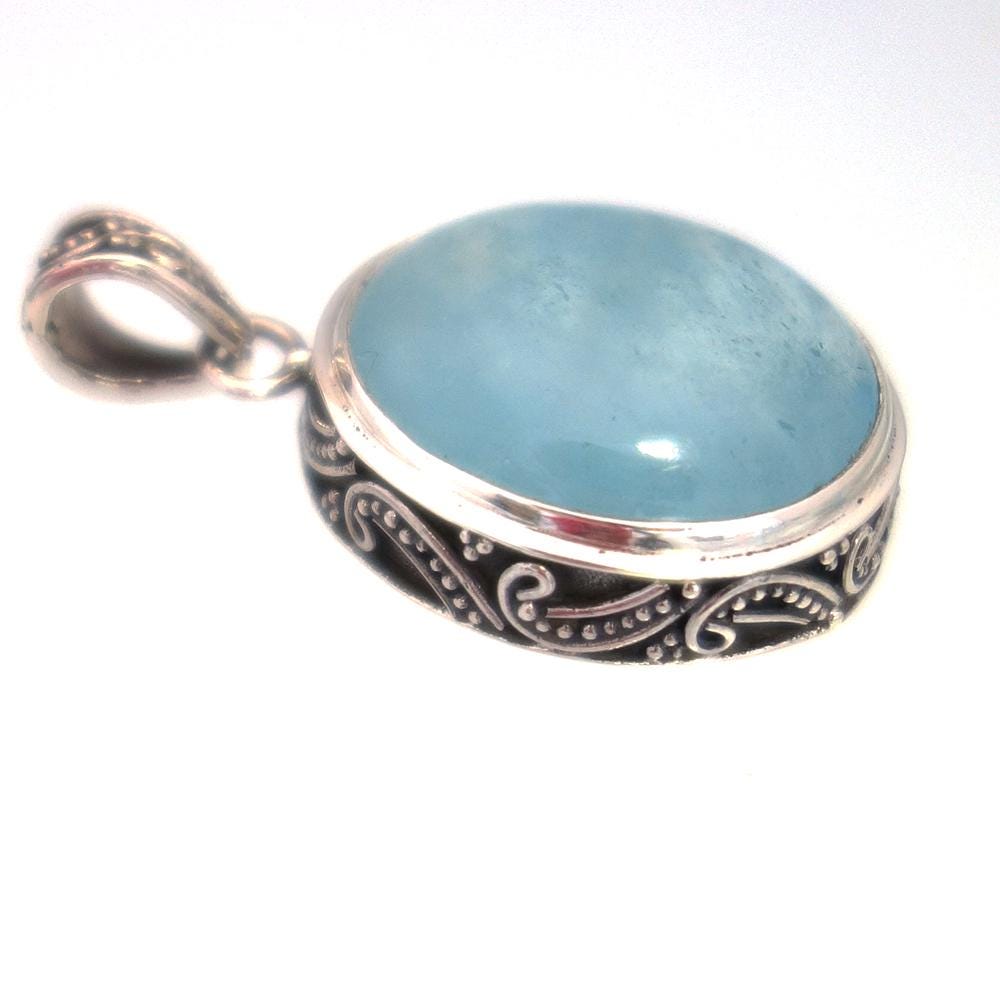 Aquamarine Pendant Aquamarine Jewelry Aquamarine Necklace