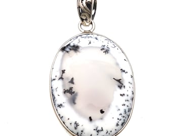 Dendrite Pendant Dendrite Jewelry Dendrite necklace dendrite agate Gemstone jewelry cabochon jewelry birthday gift
