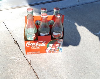 Coke bottle Santa set