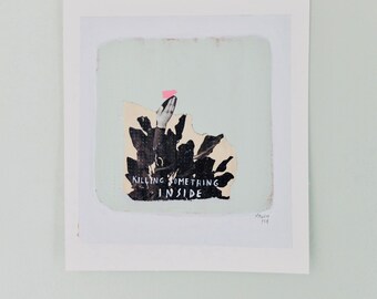 Collage, Original illustration, artwork Rottenman editions