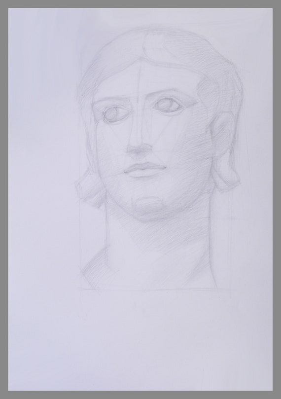 Original pencil drawing Man portrait Pencil sketch art on Etsy