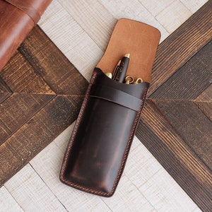 Federmäppchen / Federmäppchen aus Leder / Federmäppchen aus Leder für MontBlanc und Lamy