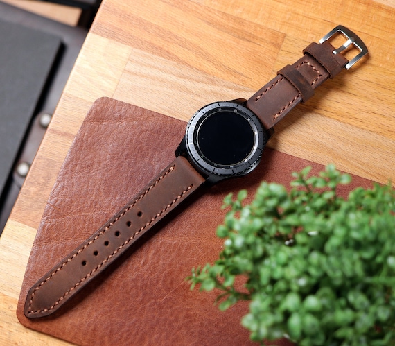 Samsung Galaxy Watch Leather Strap / Gear S3 Frontier / - Etsy