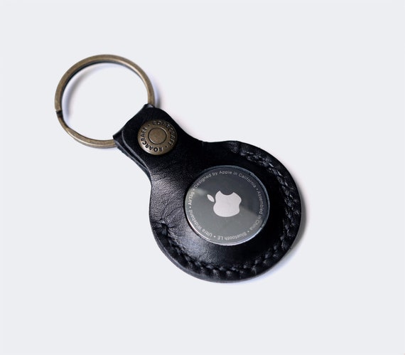 Leather AirTag Keychain Clip - Super Cool