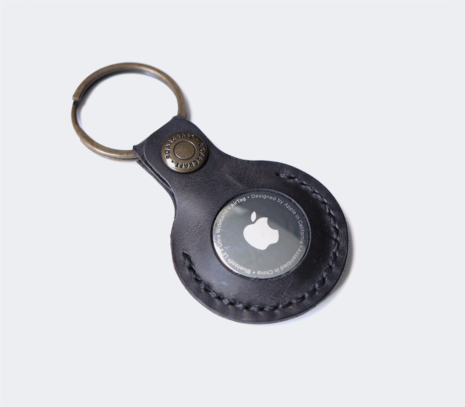Leather Airtag Case Handmade Apple Airtag Leather Key Fob Etsy