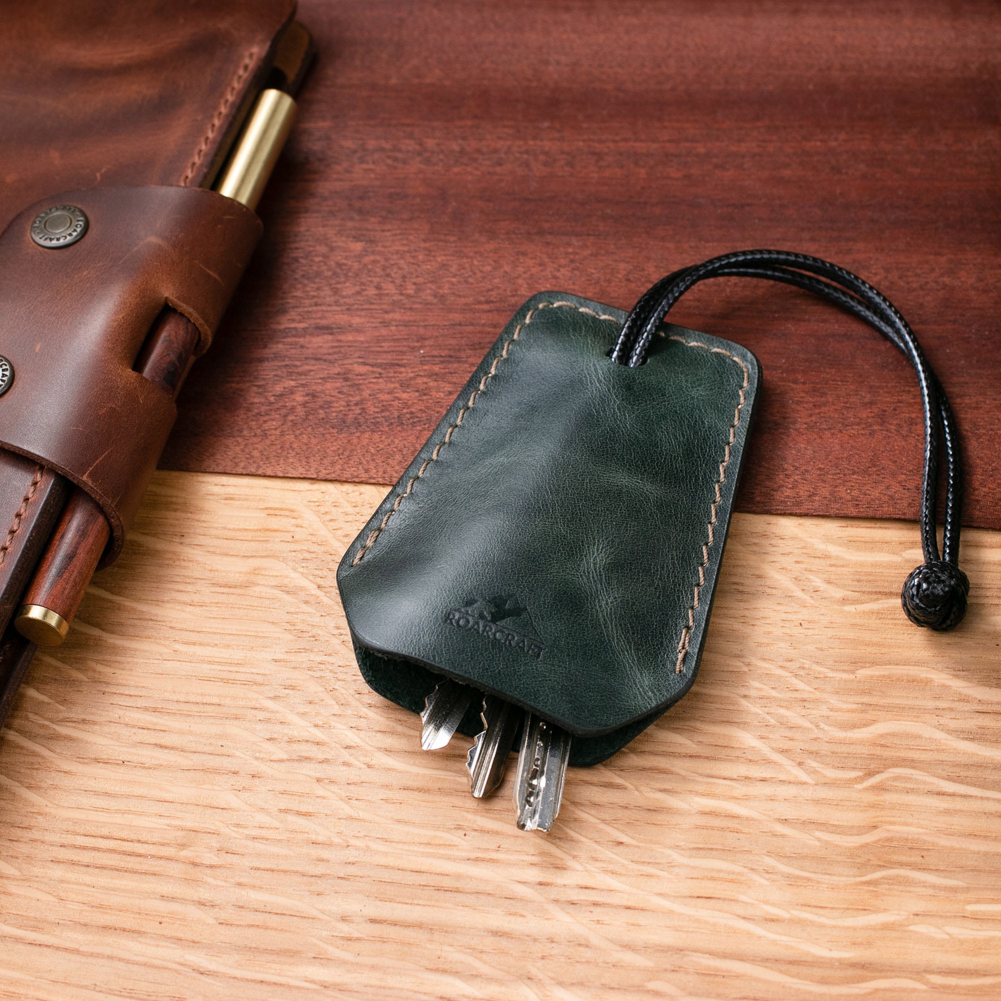 Leather Key Case Leather Key Holder With Pull Strap Key -  Norway