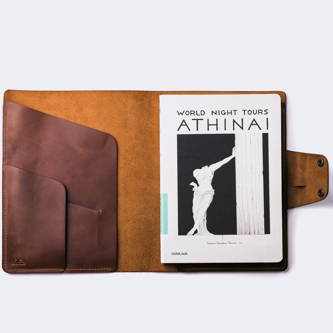 Leather B5 Notebook Cover / B5 Planner Cover / Personalized Etsy