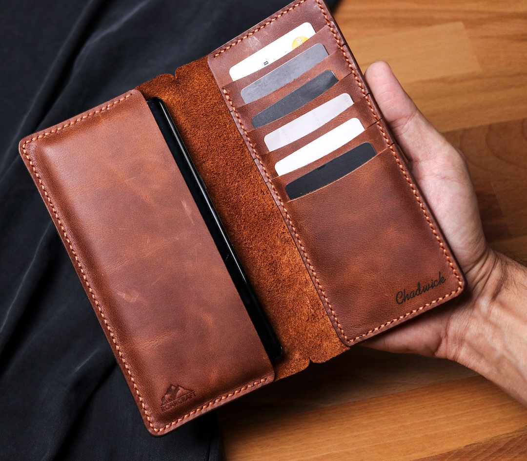 IPhone 11 Pro Leather Wallet Case / iPhone 11 Wallet Case / Tobacco