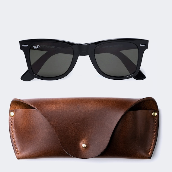 Leather Sunglass Case Glasses Holder Personalized Sunglass 