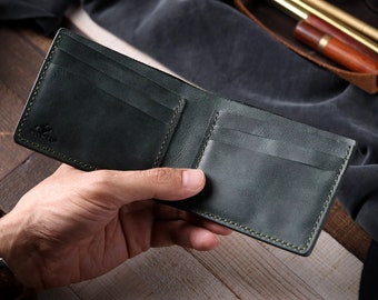 Engraved Dad Wallet Handmade Bifold Wallet The Legendary Personalized Leather Wallet Men’s Wallet Antique Leather Card Holder Tassen & portemonnees Portemonnees & Geldclips Portemonnees 