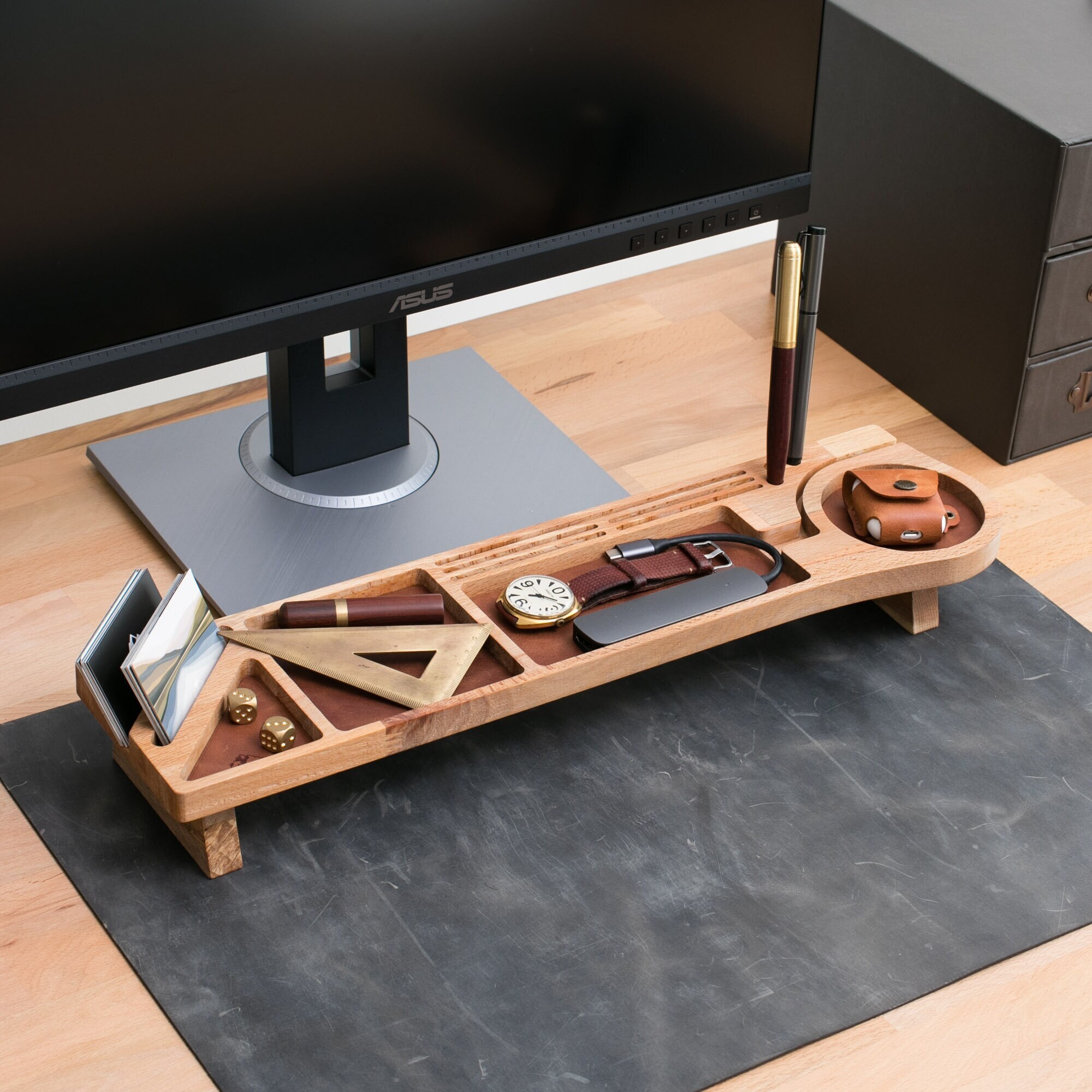 Monitor Stand with Desk Organizer