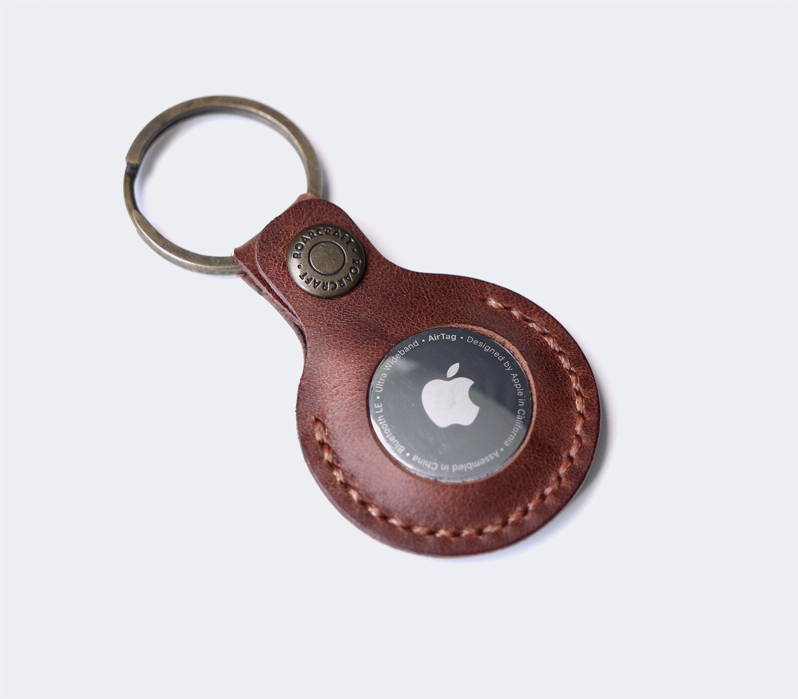 Leather Airtag Case Handmade Apple Airtag Leather Key Fob Etsy