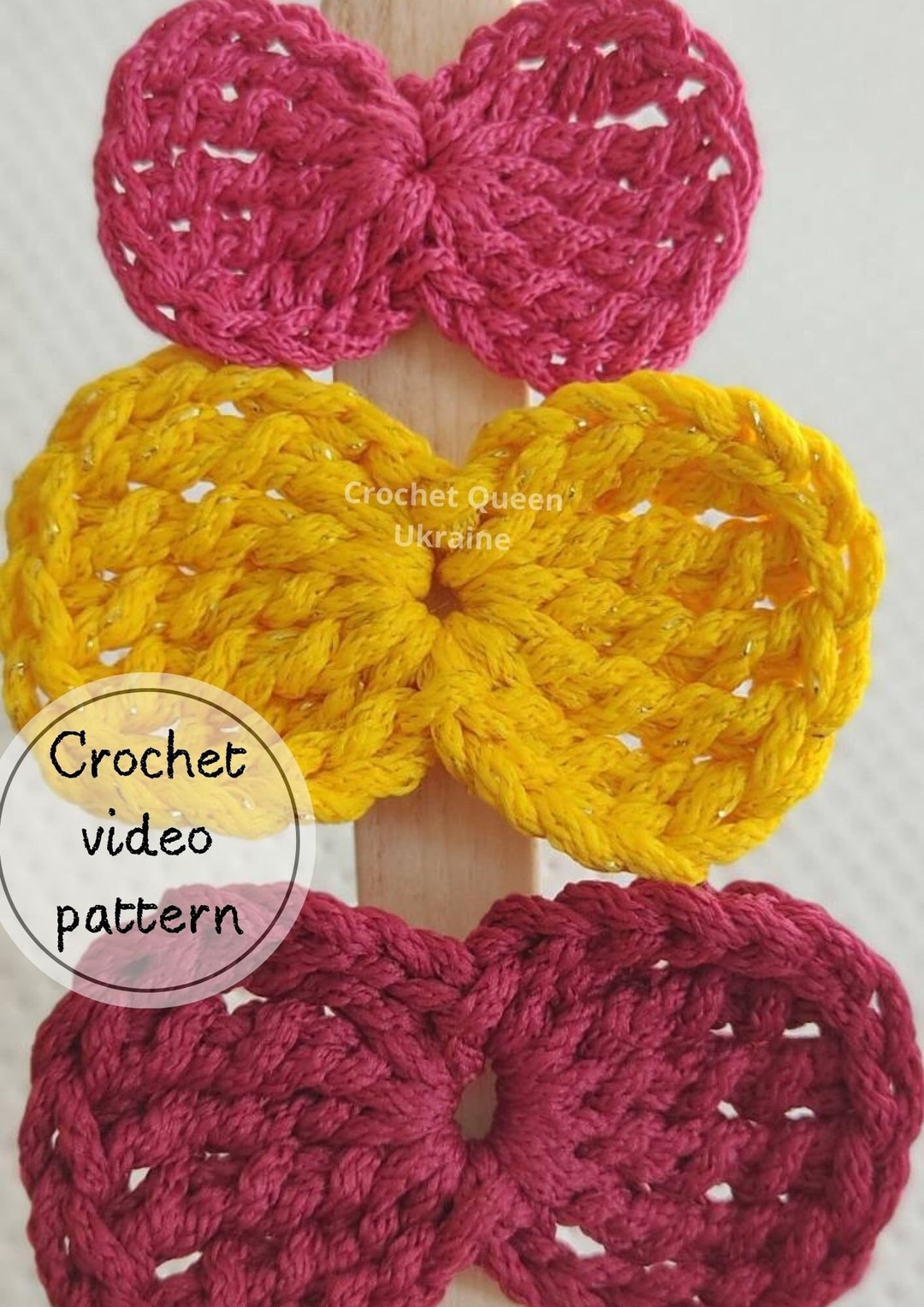 small bow tie crochet pattern