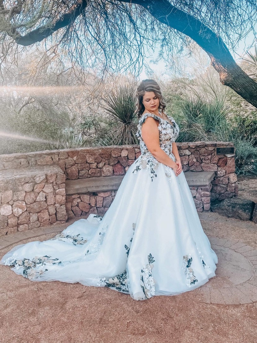 forest princess wedding dress Civil bride dress | Ethereal forest fairy wedding dress
