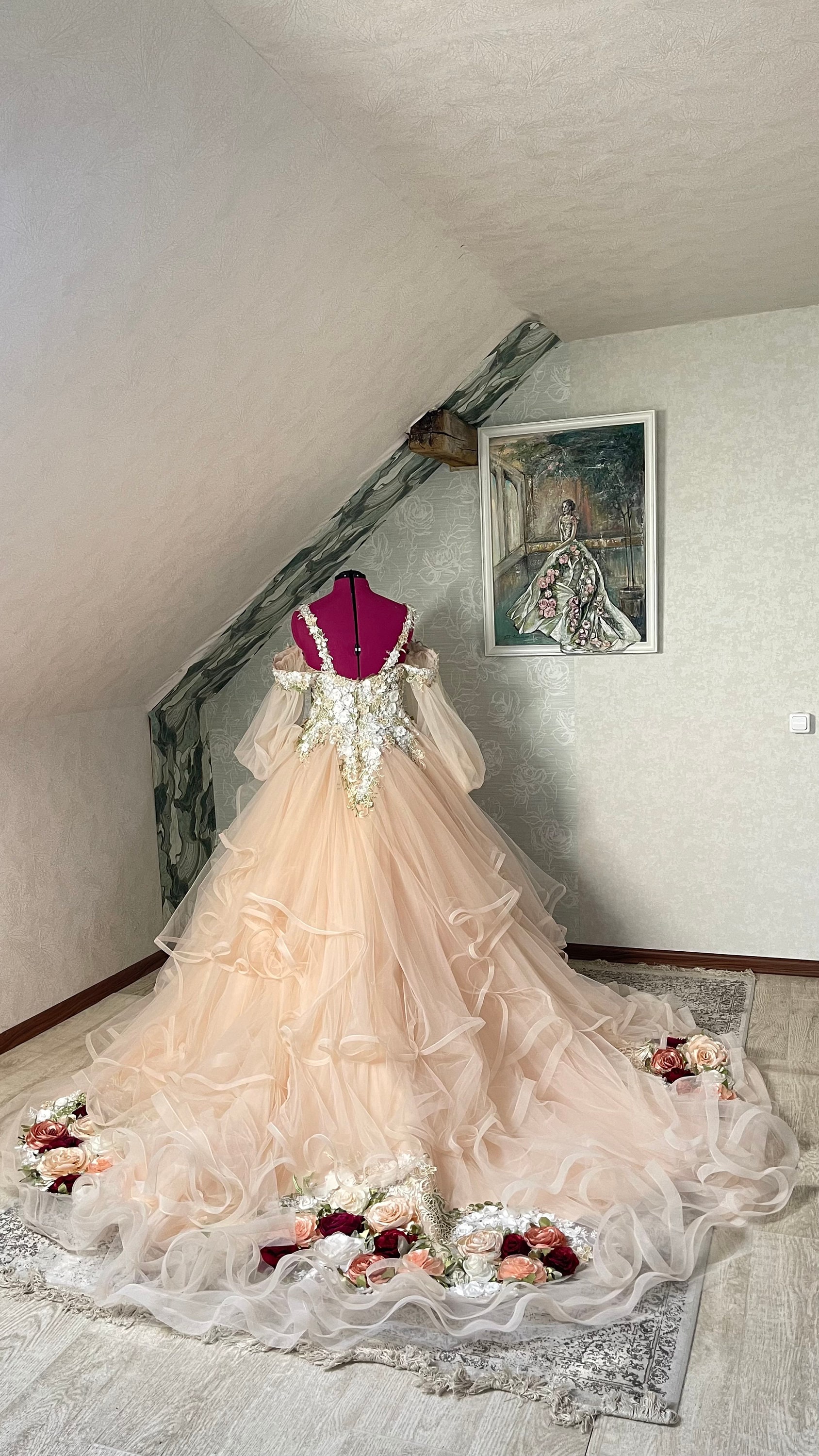 Off Shoulder Fairy Tale Wedding Dress - Etsy