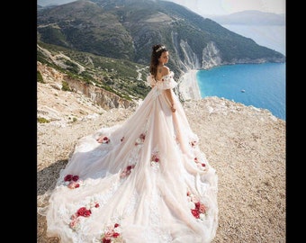 ウェディングアクセサリー GANISONG Bridal Rose Blooming Short Veil White Bridal Rose Blooming Short Veil_white