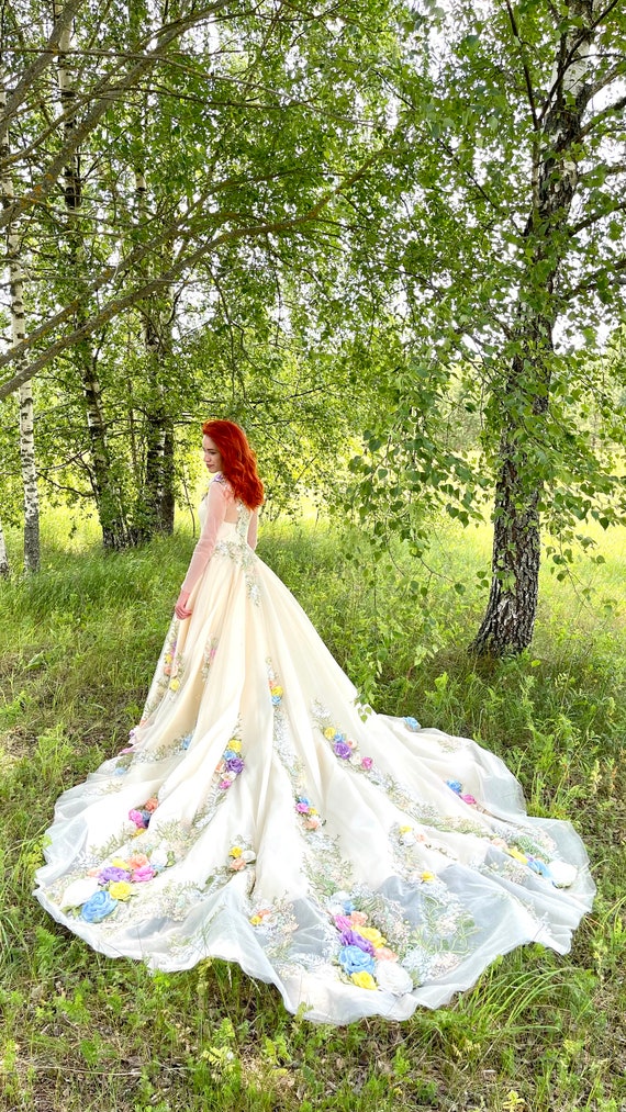 Princess Fairytale Rose Dress Inga Ezergale Design 