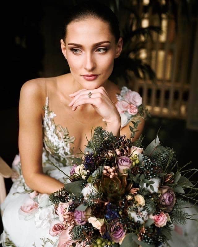 Wedding dress from Inga Ezergale Design Rose Collection