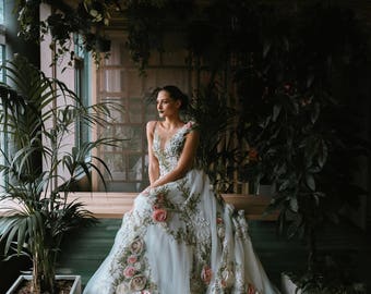 Wedding dress from Inga Ezergale design Rose Collection