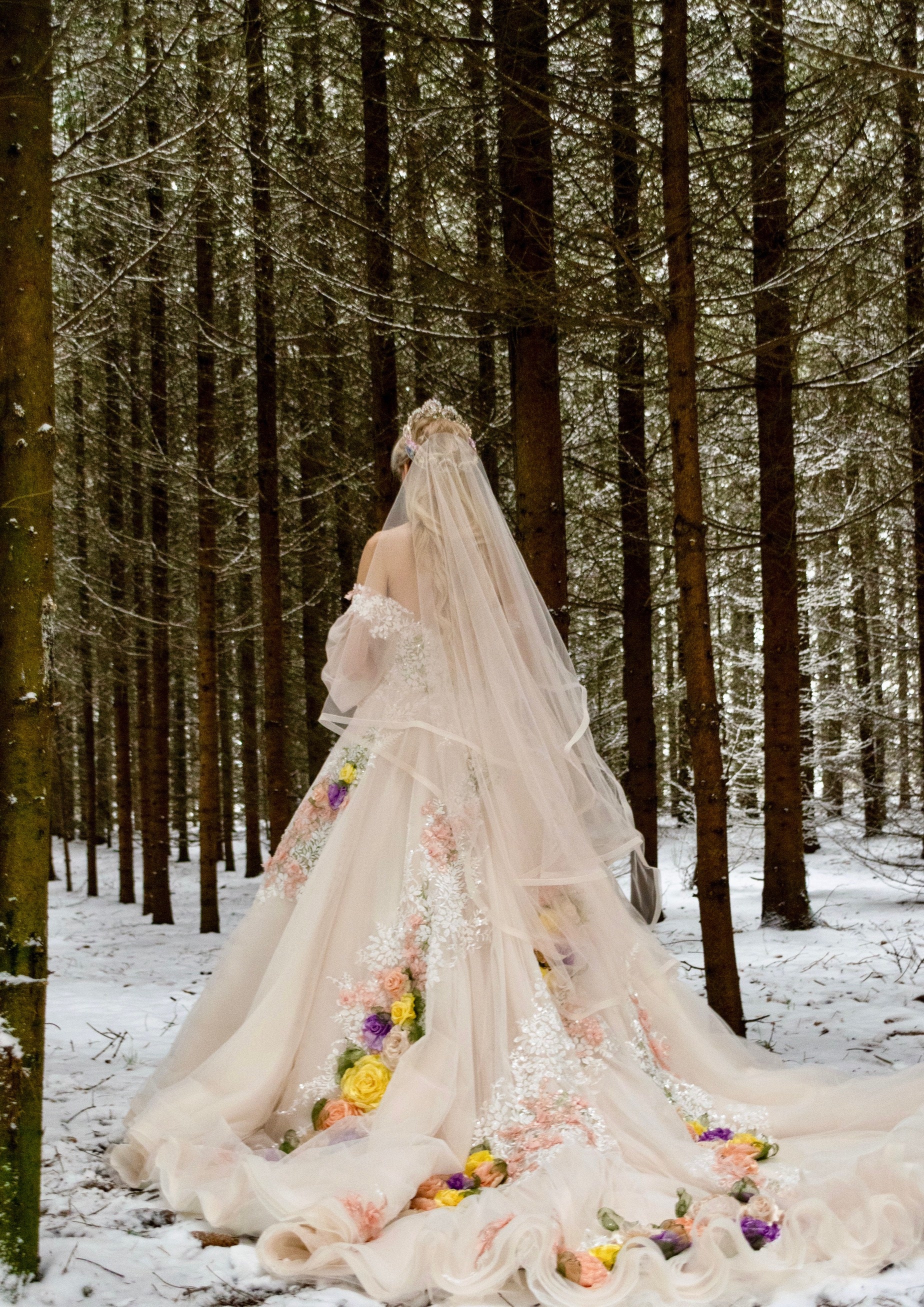 Fairytale wedding dress Inga Ezergale Design Rose Collection 2022