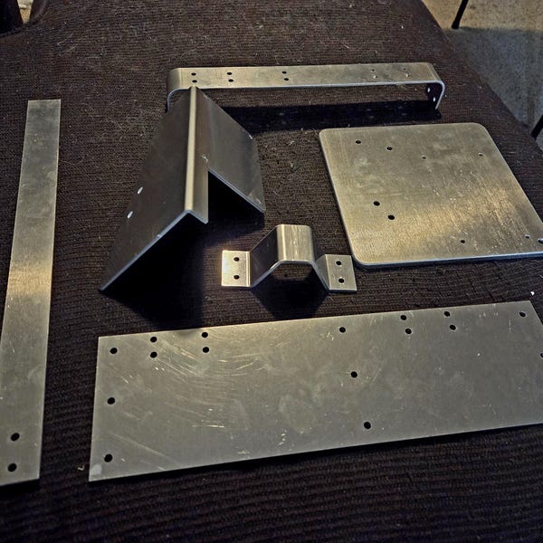 Ghostbusters II Slime Blower Aluminum Mounting Brackets Kit– Cosplay Prop Replica Parts