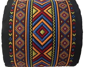 10 m Large Ethnic braid embroidered jacquard width 100 mm / 50 mm / 35mm