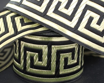 10 m Jacquard embroidered braid *** Greek pattern *** width 50mm/ 35mm/16mm