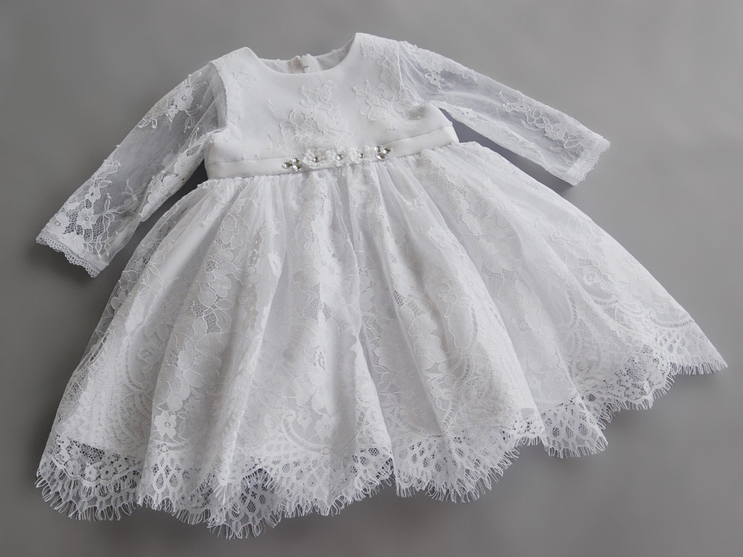 baby girl christening dress long sleeve