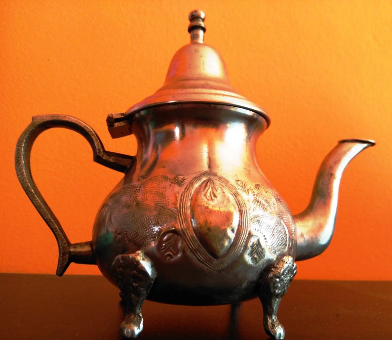 Small Teapot Silver Teapotunique Product An Arab Teapot A Etsy