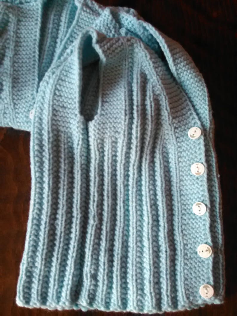 Soft yarn Baby clothes Warm baby body Very fine yarn For a newborn Baby jacket Hand-knit Baby clothing Light blue baby bootie
