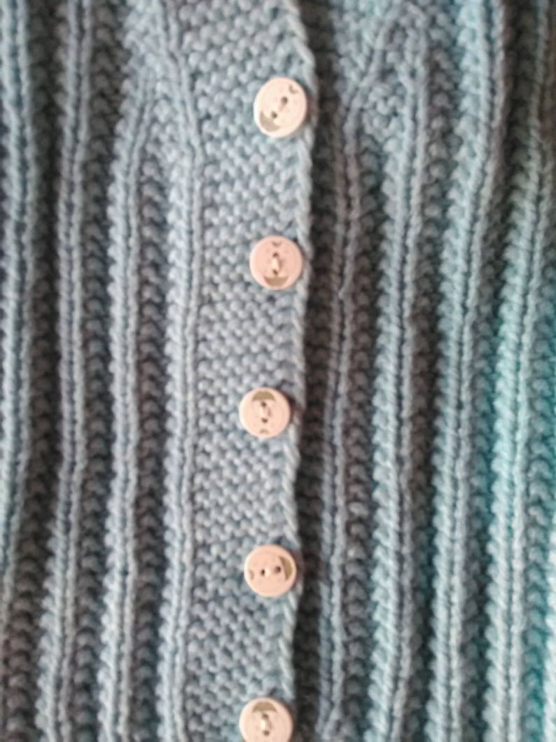 Soft yarn Baby clothes Warm baby body Very fine yarn For a newborn Baby jacket Hand-knit Baby clothing Light blue baby bootie