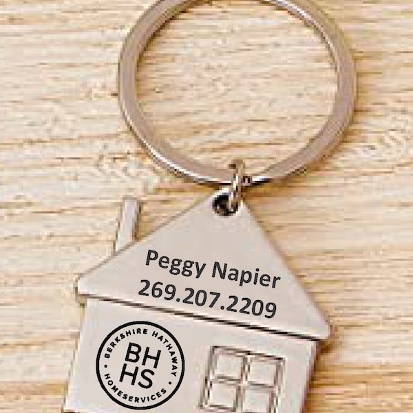 House Key Chain - Metal (use this for 5 or less)