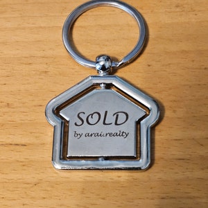 House Key Chain Spinning Metal image 9