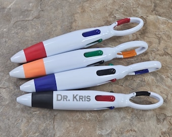 4-färgspenna med karbinhake